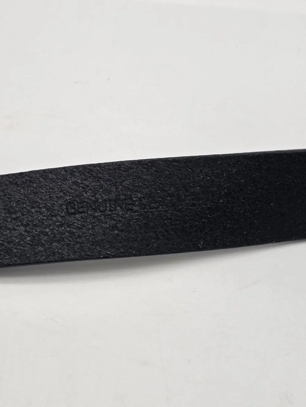 Fossil Genuine Classic Belt Men's Size 34 American Flag Patriotic Black Leather